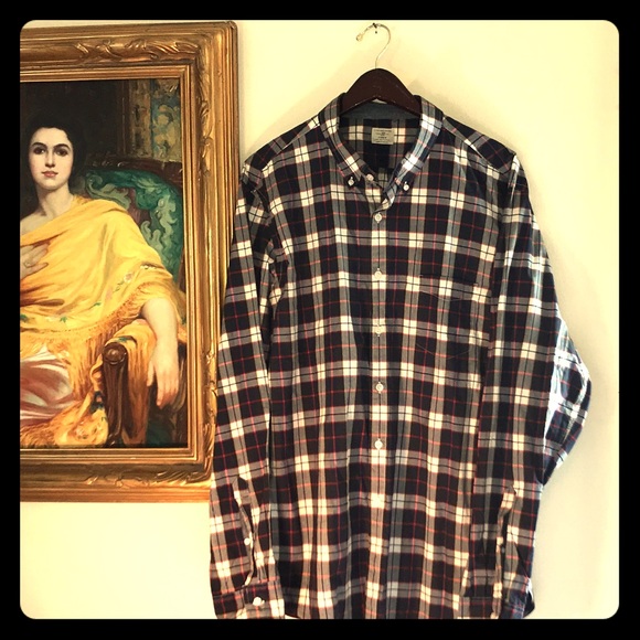 J. Crew Other - J. Crew Button Down Plaid Shirt Sz XL